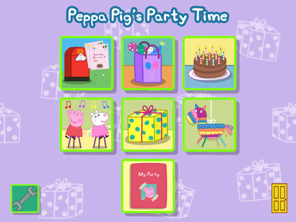 Peppa pig game party time apps